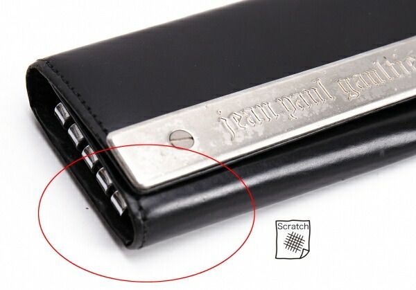 ジャンポールゴルチエJean Paul GAULTIER メタルプレートキーケース 黒