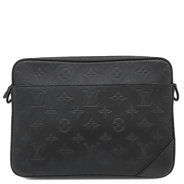 ルイヴィトン LOUIS VUITTON ショルダーバッグ トリオ メッセンジャー レザー モノグラムシャドウレザー ブラック ブラック金具 黒 斜め掛け M 46602 TJ 5200