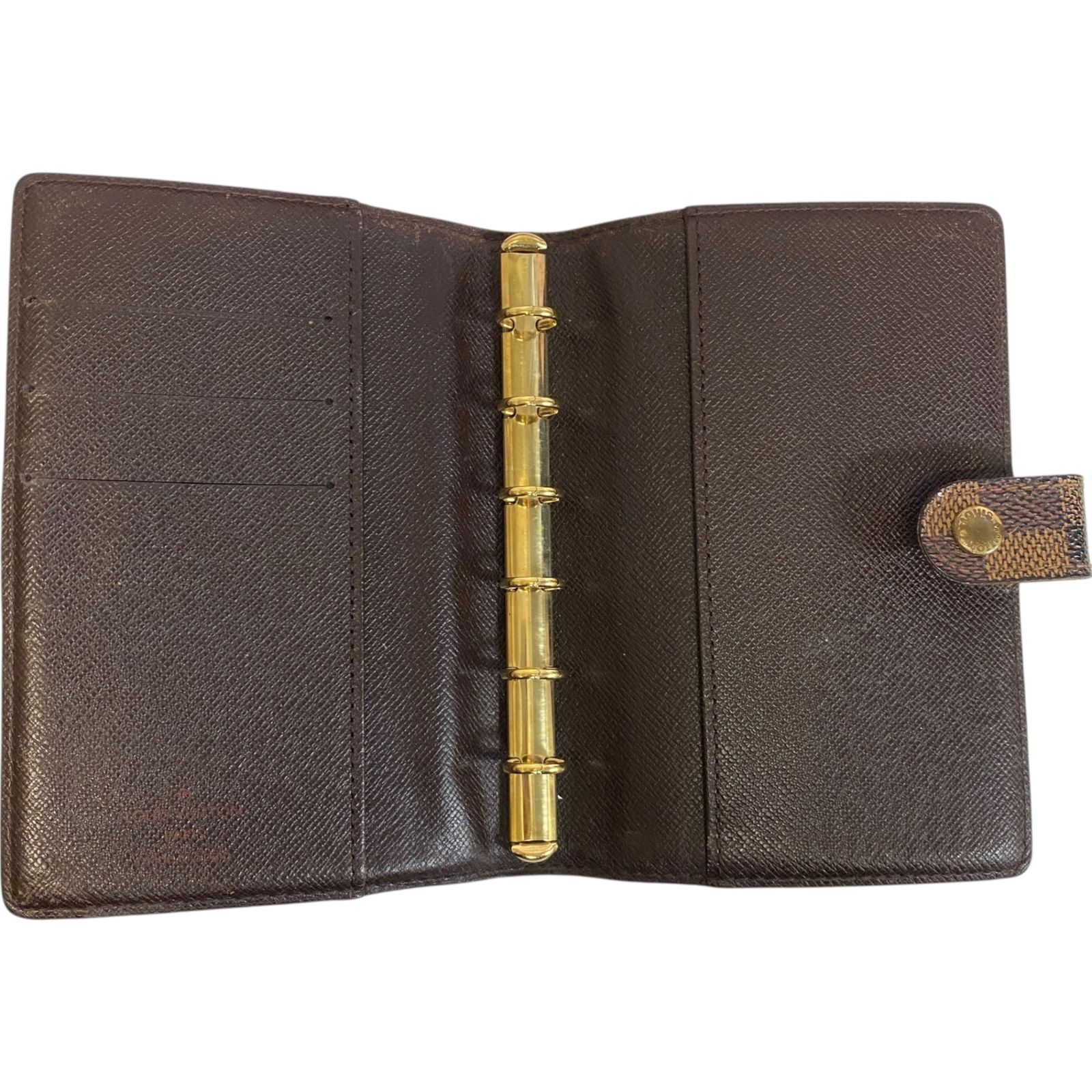 中古品】 Louis Vuitton ルイヴィトン ダミエ アジェンダPM 6穴式 手帳
