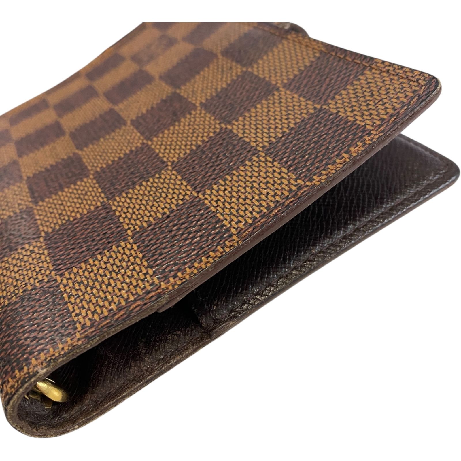 品 Louis Vuitton ルイヴィトン ダミエ アジェンダPM 6穴式 手帳カバー ブラウン 雑貨 本体のみ ky