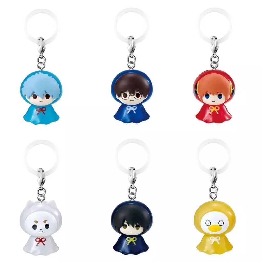 中古】ストラップ 全6種セット 「銀魂 めじるしアクセサリー2 ～傘を