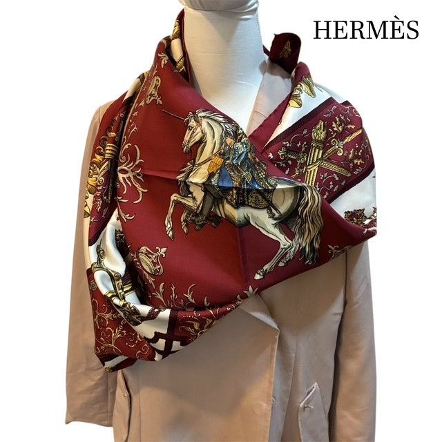 エルメス HERMÈS 『LUDOVICUS MAGNUS』 カレ90 白い馬に跨ったルイ14世