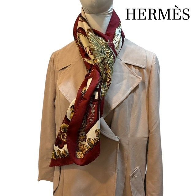 エルメス HERMÈS 『LUDOVICUS MAGNUS』 カレ90 白い馬に跨ったルイ14世