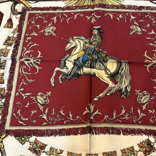 エルメス HERMÈS 『LUDOVICUS MAGNUS』 カレ90 白い馬に跨ったルイ14世