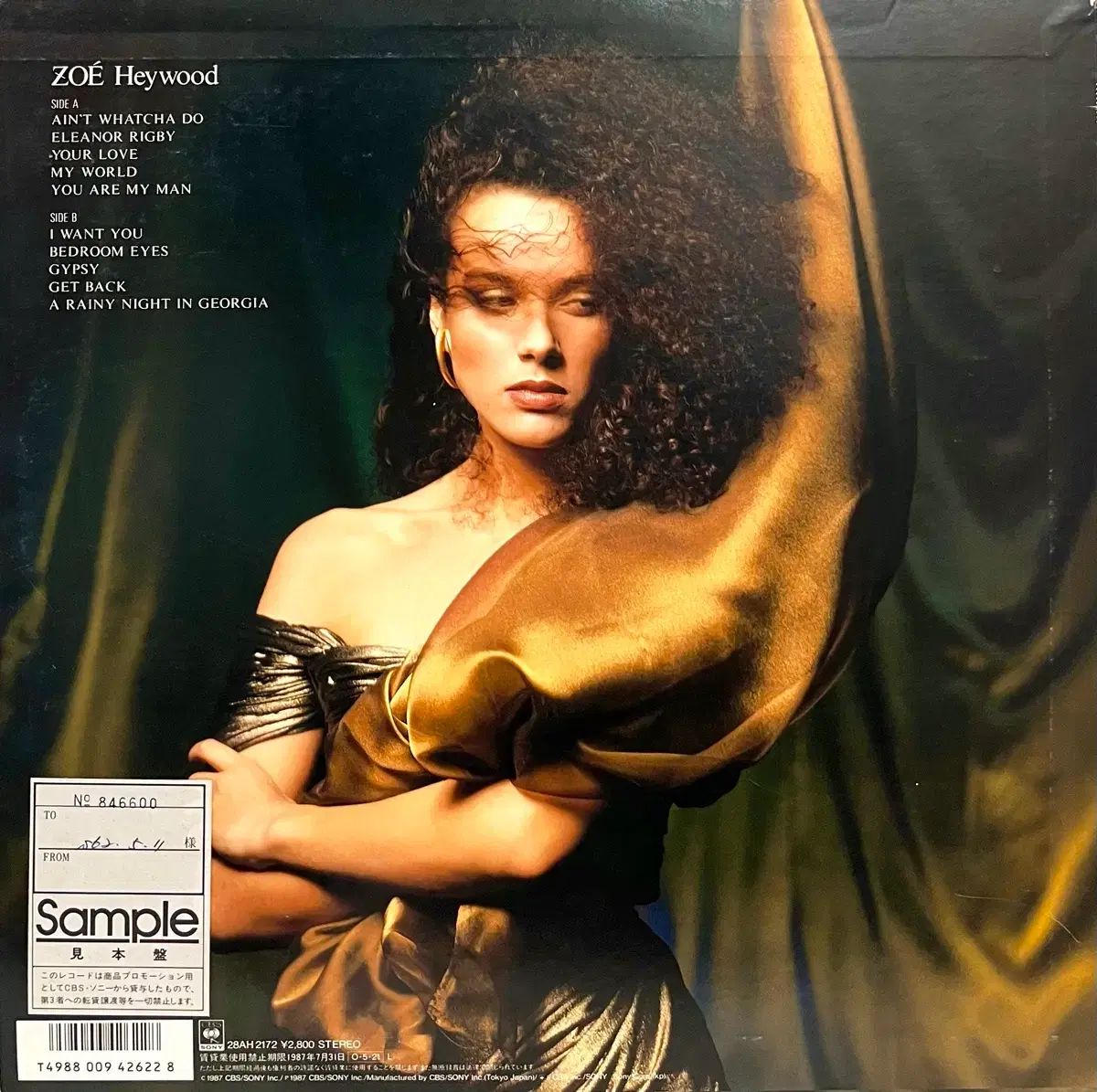 シティポップ 腫れ ジョイ JOY Zoe ー LP