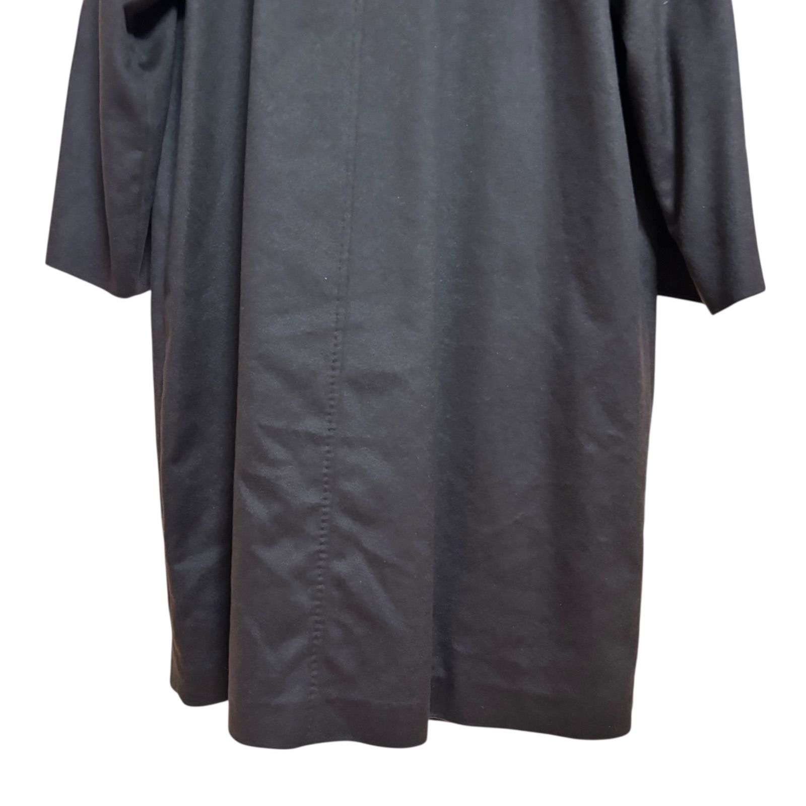 ZM1677 BALMAIN PARIS バルマン ロングコート カシミヤ100%ファー襟