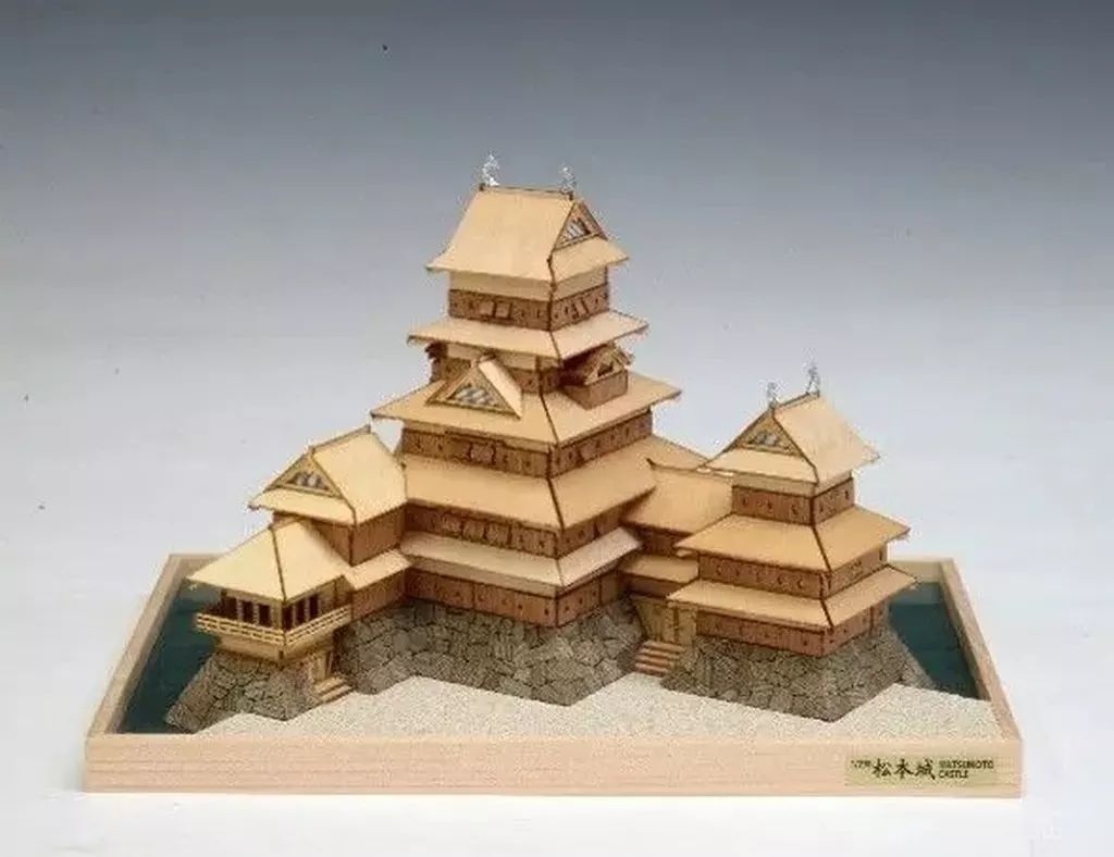 プラモデル 模型 1 250 松本城 MATSUMOTO CASTLE 木製キット ミニ天守シリーズ