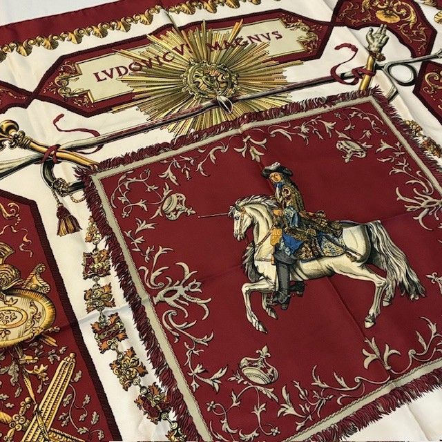 エルメス HERMÈS 『LUDOVICUS MAGNUS』 カレ90 白い馬に跨ったルイ14世