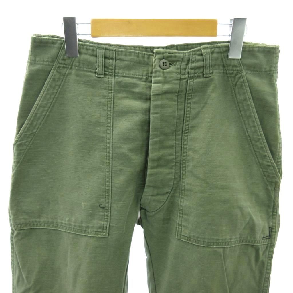 60s USARMY OG-107 ベイカーパンツ コットンサテン 60's US ARMY Cotton Satin Baker Pants OG-107 W30 L31 / 60年代