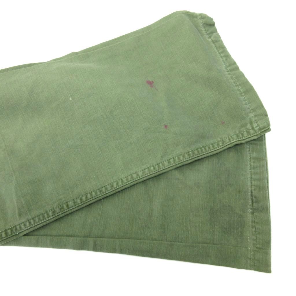 【中古】ヴィンテージ VINTAGE USARMY 60s ベイカーパンツ ストレート ボタンフライ コットンサテン OG-107 カーキ ヴィンテージ VINTAGE USARMY 60s ベイカーパンツ ストレート ボタン