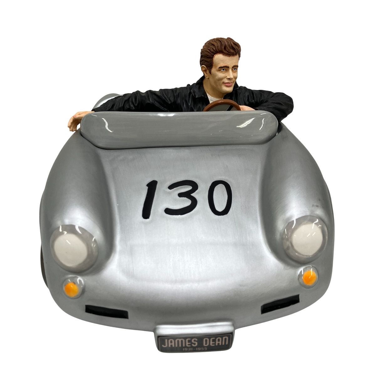  James Dean ジェームス ディーン 130 ポルシェ Vandor 50th Anniversary James Dean 2400体 陶器製 菓子入れ T10689015 小物棚 置物 インテリア小物