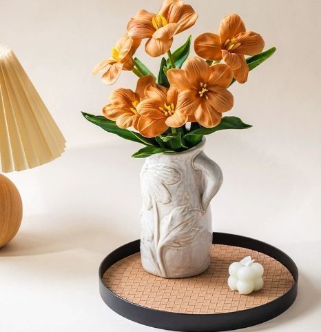 新品 未使用 フランスの花瓶 フラワーベース セラミック花瓶