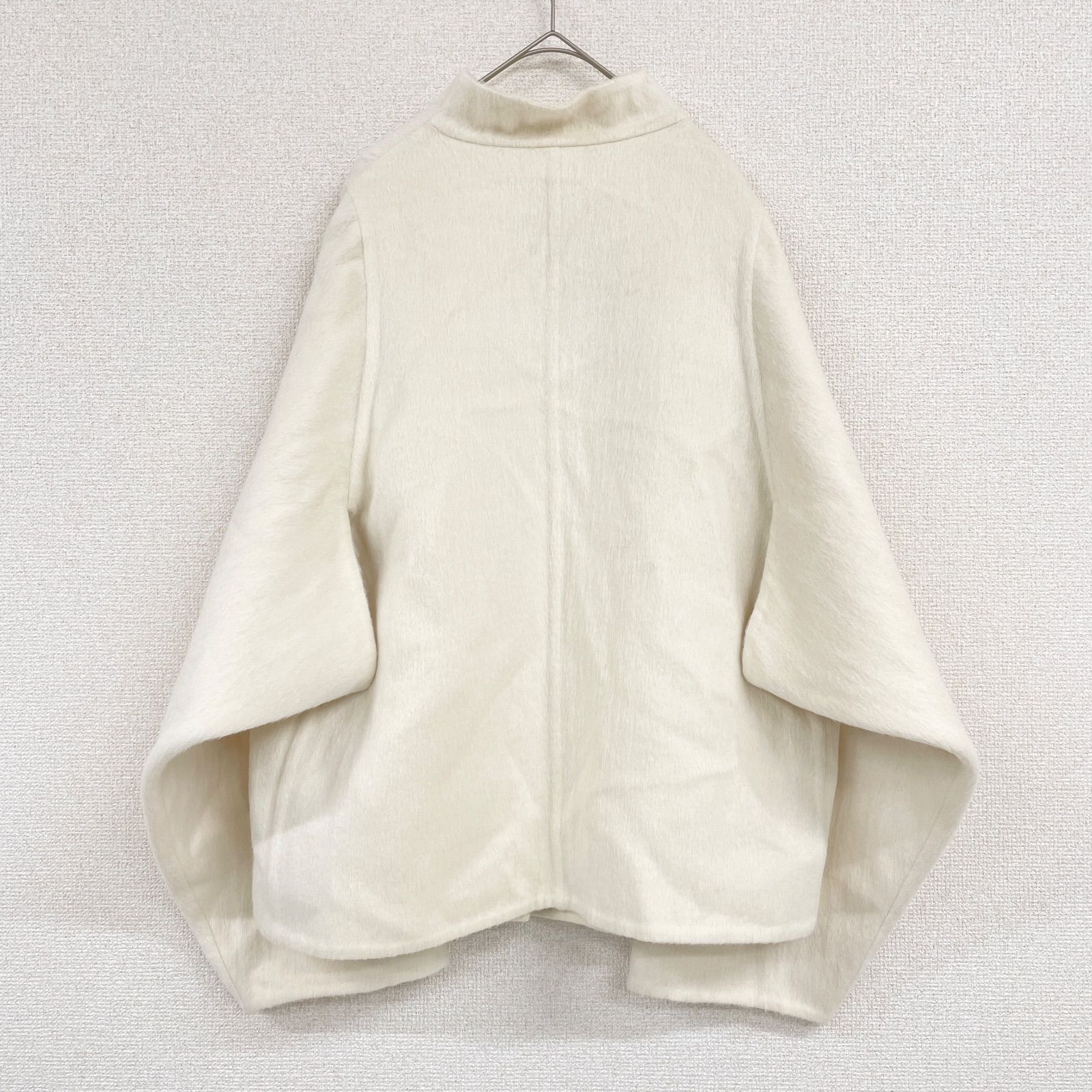 HERMES エルメス ノーカラーコート ダブルフェイス オーバーサイズ