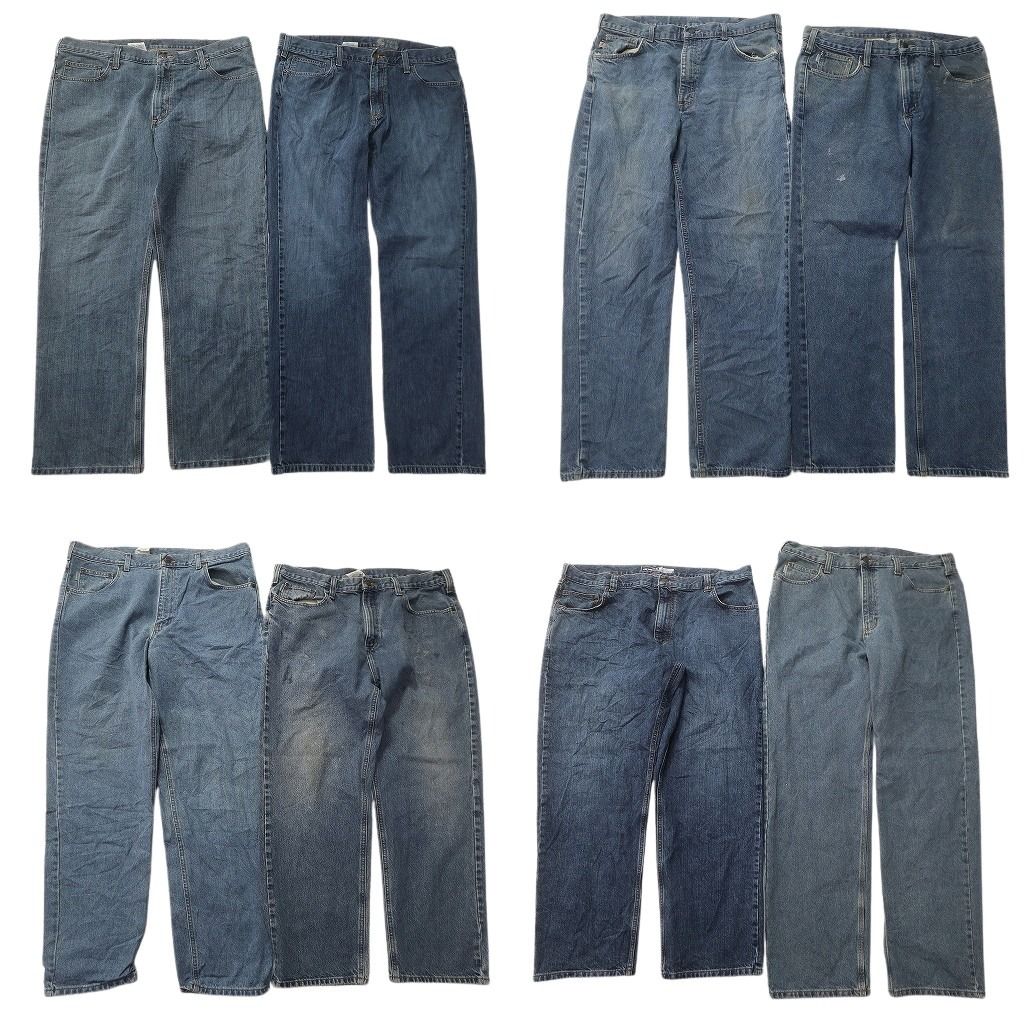 古着卸 まとめ売り カーハート Carhartt デニム パンツ 8枚セット