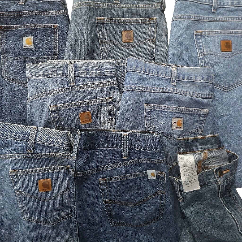古着卸 まとめ売り カーハート Carhartt デニム パンツ 8枚セット