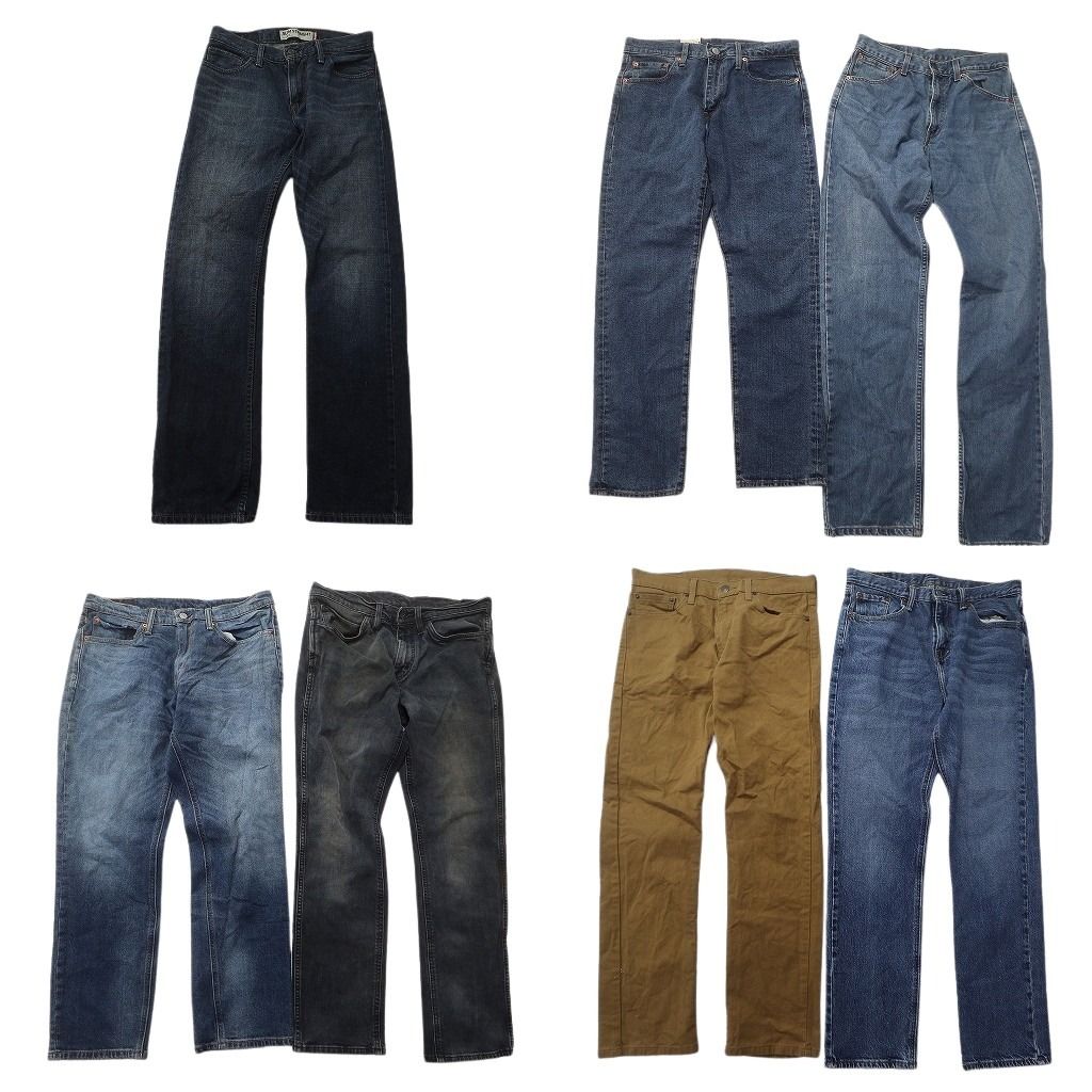 古着卸 まとめ売り リーバイス 品番MIX デニム パンツ セット メンズ 30 |31 513 521 514 502 541 古着 ND 0101