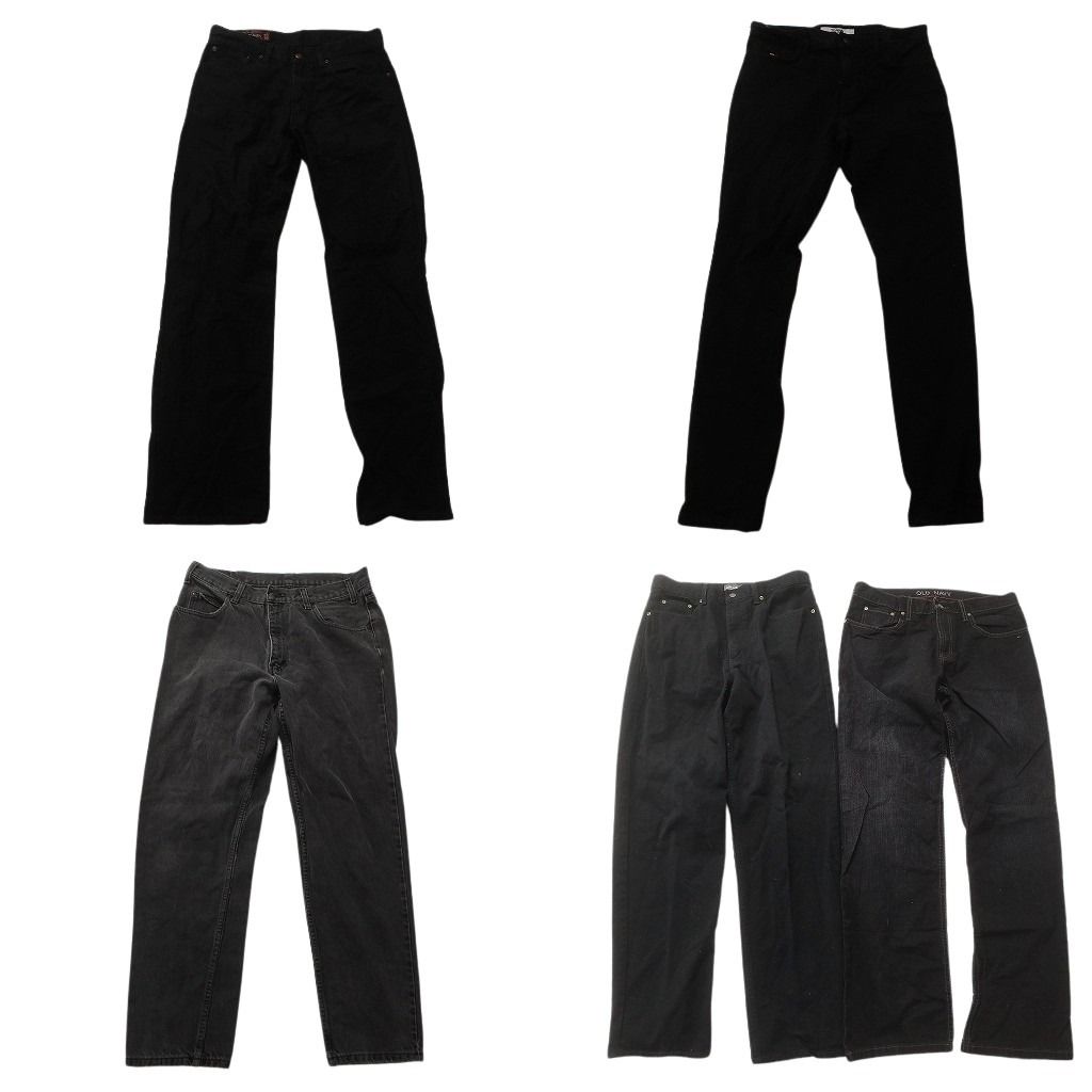 古着卸 ブランドmix ブラックデニム パンツ セット メンズ 34 32 31 ネイビー ギャップ マルボロ トミー 古着 ND 0139