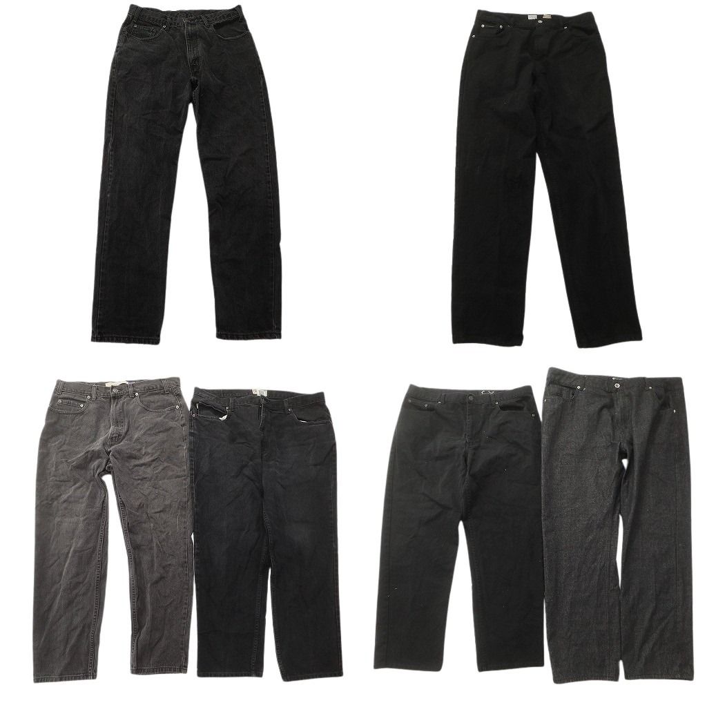 古着卸 ブランドmix ブラックデニム パンツ セット メンズ 46 40 36 34 カルバンクライン エディーバウアー ギャップ ND 0138