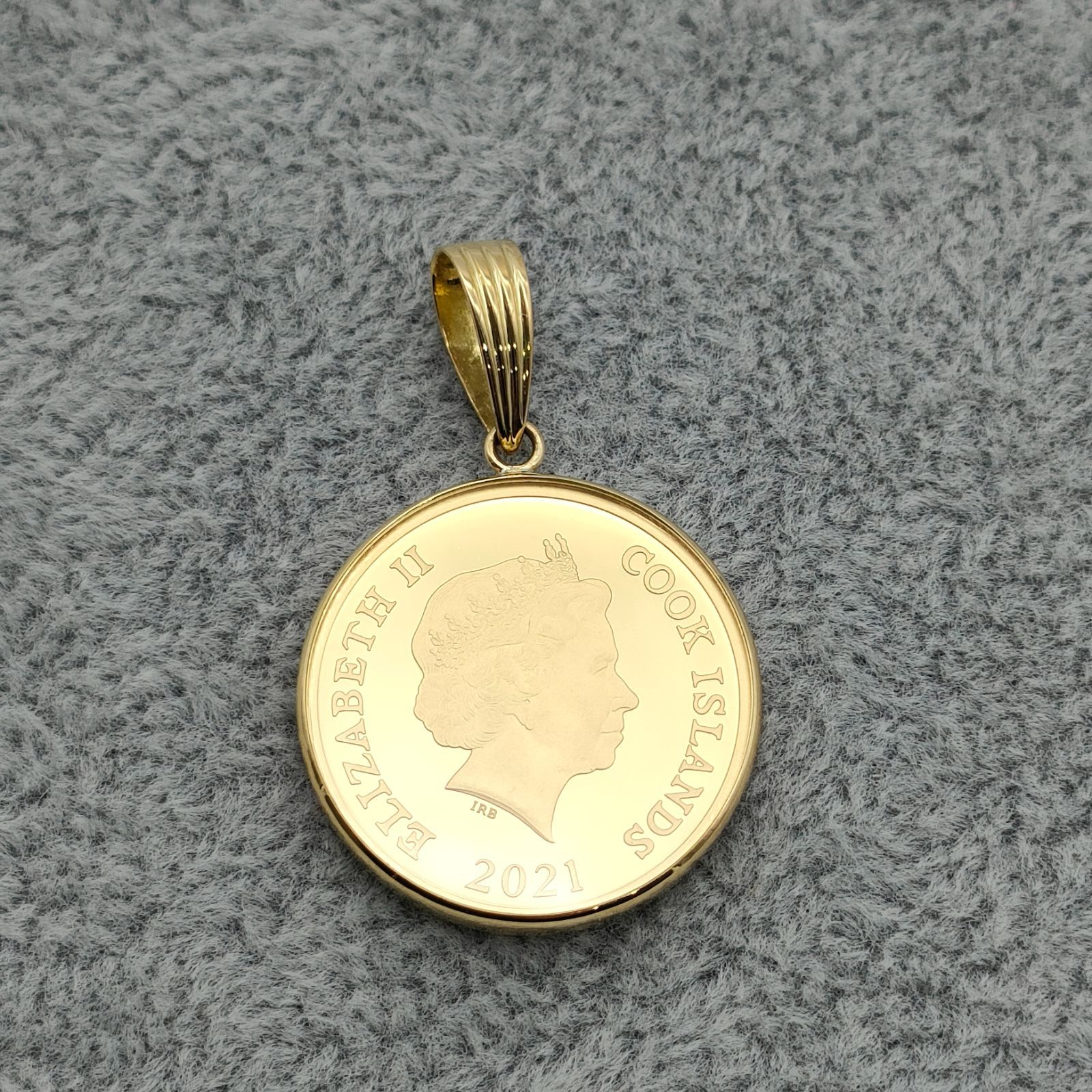 ロイヤルミント 純金コインペンダントトップ 10ドル くまの