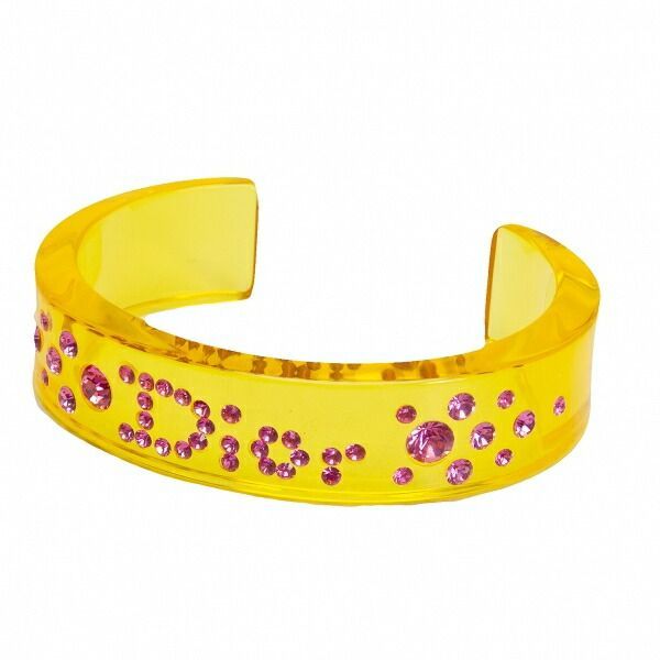 Christian Dior ディオール　クリアバングル　ラインストーン クリスチャンディオールChristian Dior ロゴラインストーンクリア