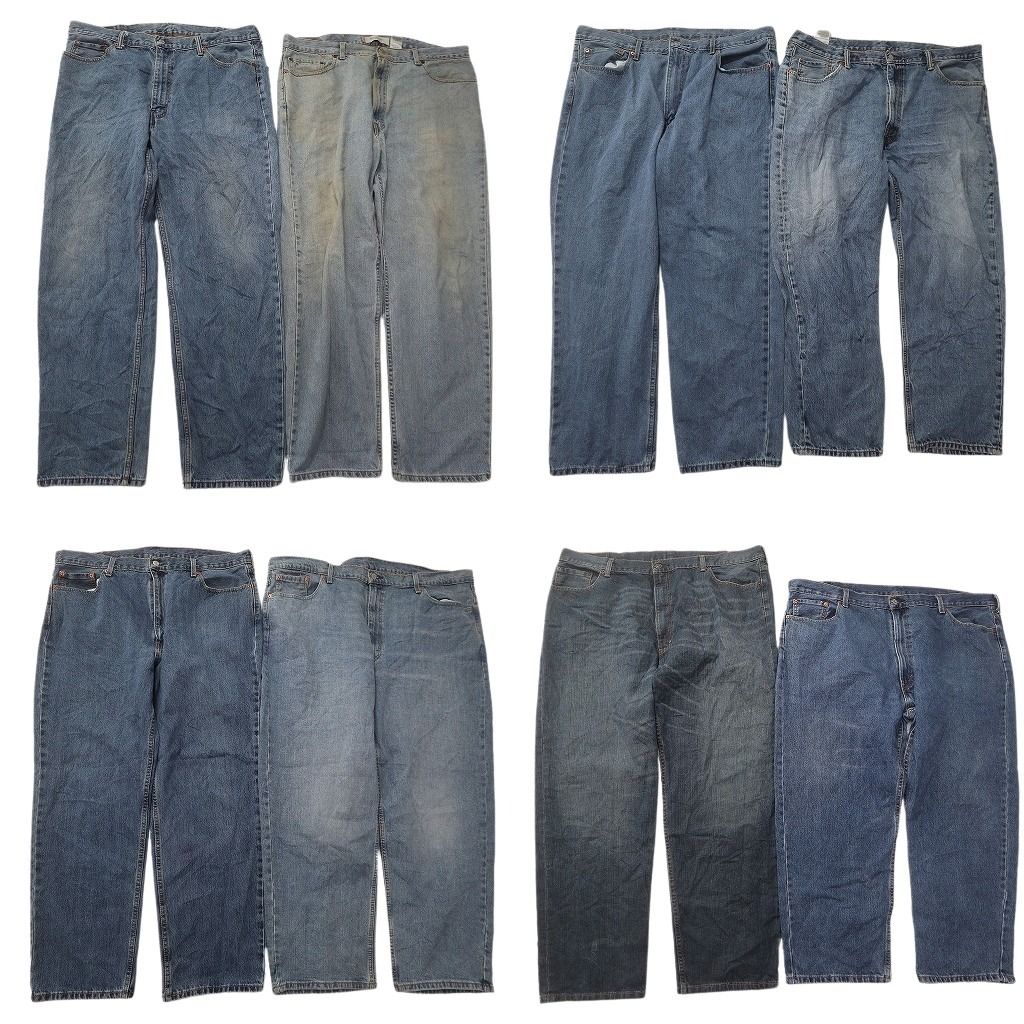 古着卸 リーバイス 550 デニム パンツ セット メンズ 48 46 42 フェード インディゴブルー アメカジ 古着 ND 0133 その他 メンズ ファッション