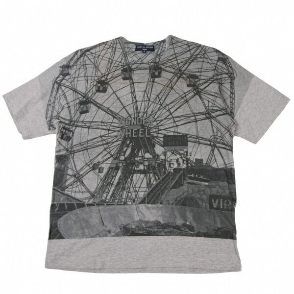 Yopi　コムデギャルソンオム　ロゴシャツ　グレー 楽天市場】コムデギャルソン ポロシャツ 半袖 メンズ COMME des