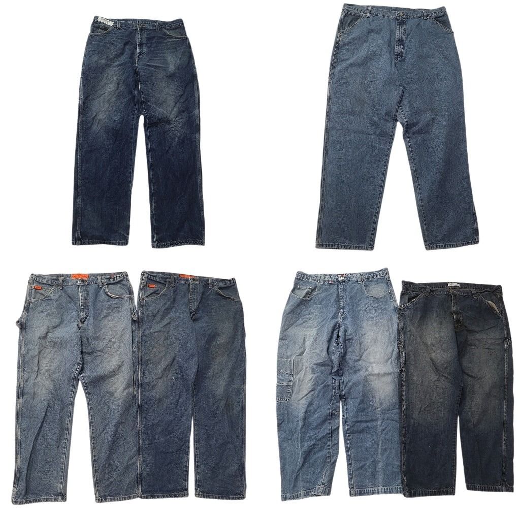 古着卸 ペインターデニム パンツ セット メンズ 44 40 38 ハンマーループ フェード ワーク アメカジ 古着 ND 0121