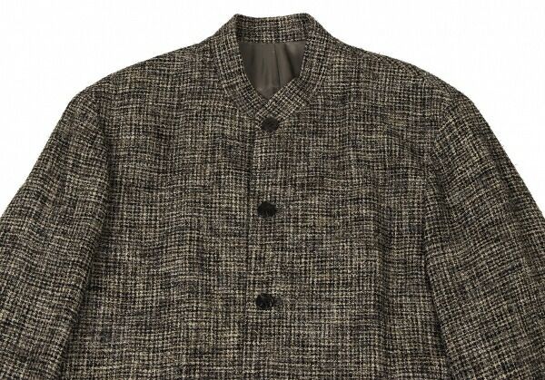 人気 ヨーガンレールJURGEN LEHL シルクウールバンドカラージャケット