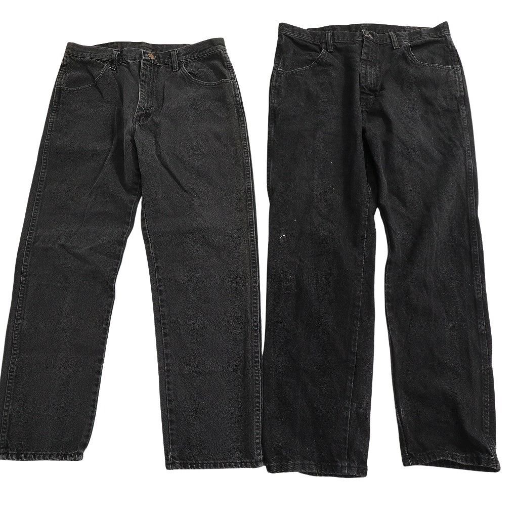 古着卸 RUSTLER ラスラー ブラックデニム パンツ セット メンズ 36 38 アメカジ フェード 古着 ND 0171 トップス その他 