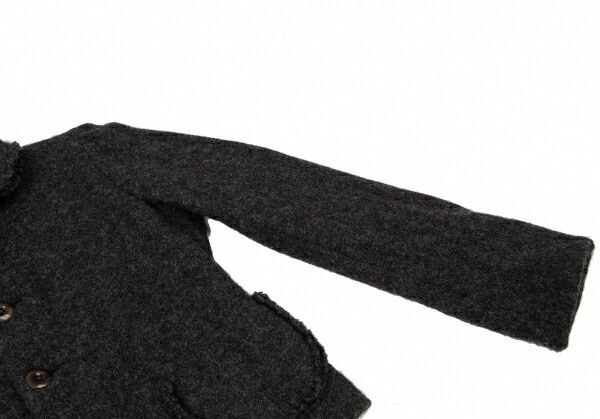 45rpm umii908 ウールパッチポケットジャケット チャコールグレー1