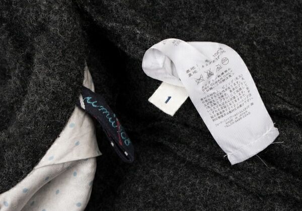 45rpm umii908 ウールパッチポケットジャケット チャコールグレー1