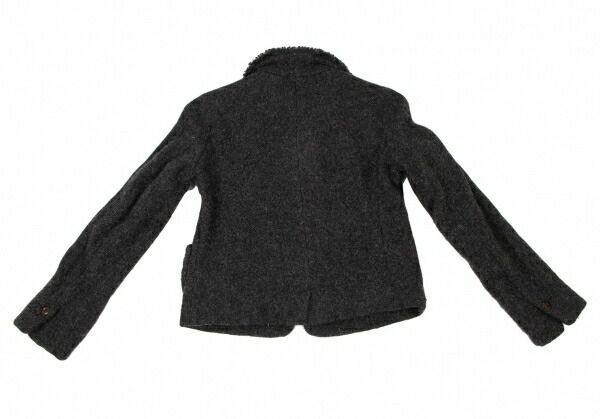 45rpm umii908 ウールパッチポケットジャケット チャコールグレー1