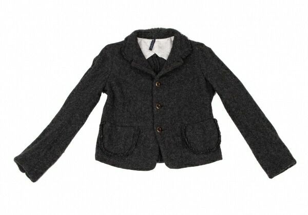 45rpm umii908 ウールパッチポケットジャケット チャコールグレー1