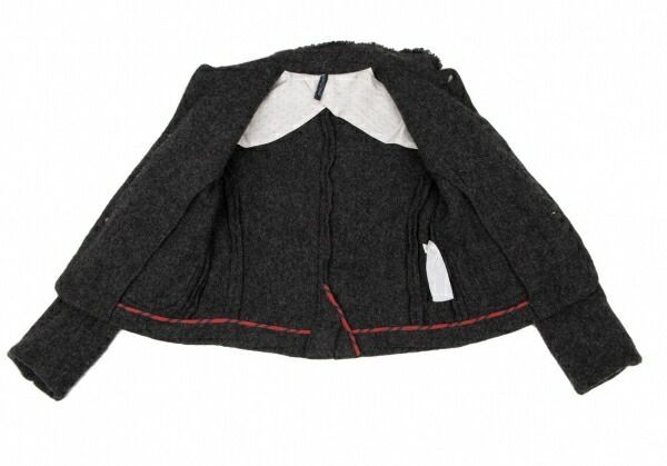 45rpm umii908 ウールパッチポケットジャケット チャコールグレー1