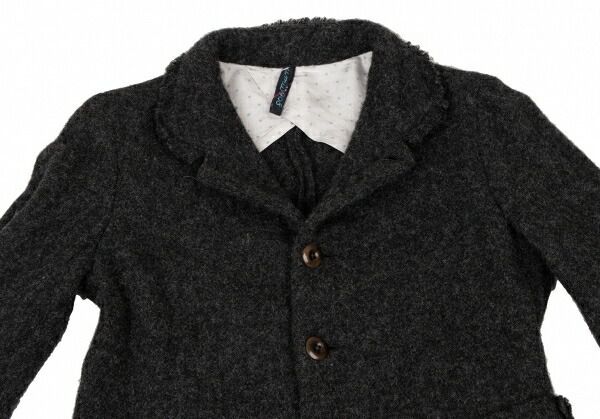 45rpm umii908 ウールパッチポケットジャケット チャコールグレー1