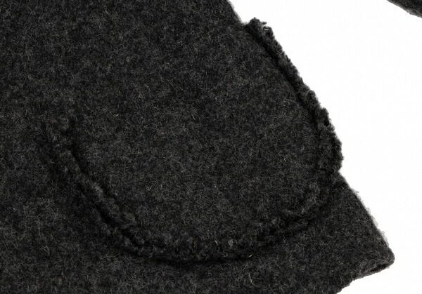 45rpm umii908 ウールパッチポケットジャケット チャコールグレー1