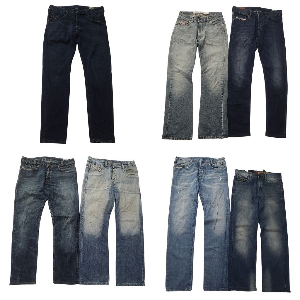 古着卸 ディーゼル DIESEL デニム パンツ セット メンズ 32 31 フェード グランジ アメカジ 古着 ND 0186