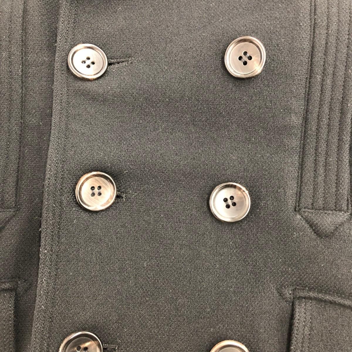 Roen ロエン ピーコート サイズ:46 ウール/裏地レオパード/スカル