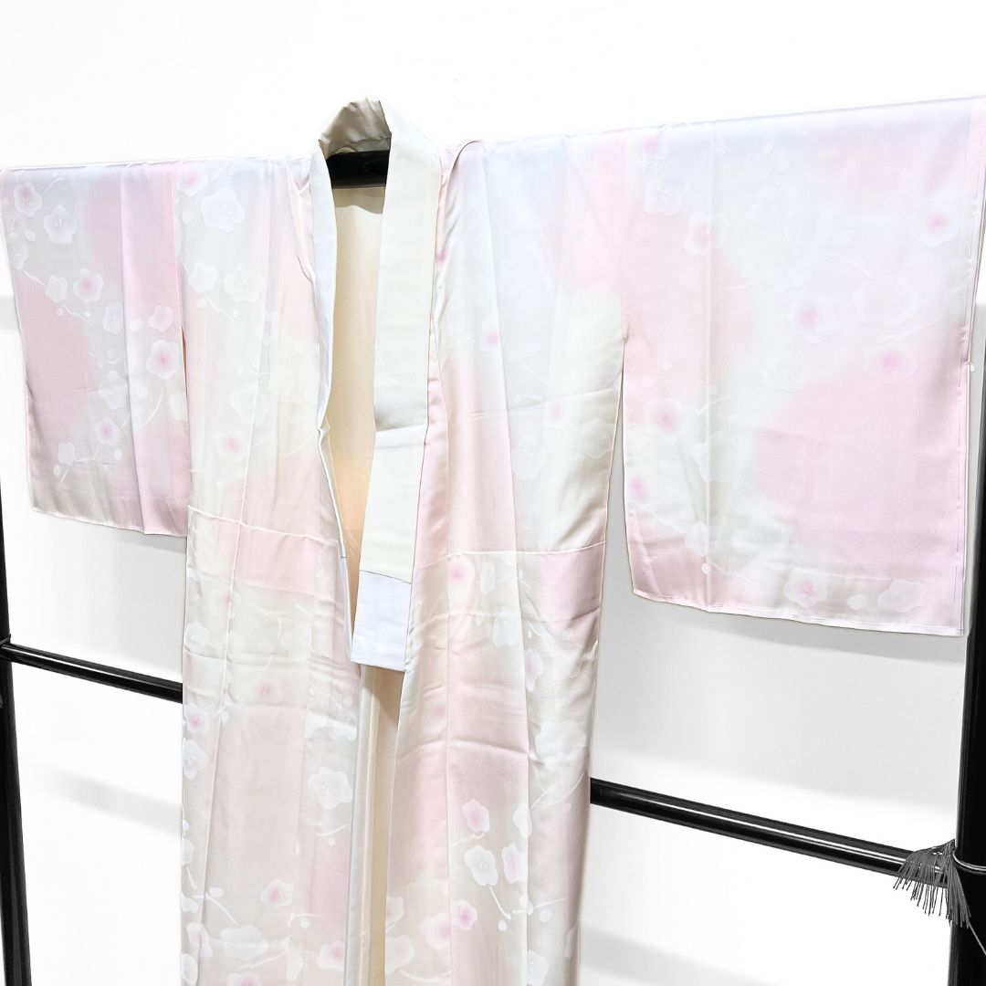 未着用 長襦袢 梅花 ぼかし染め 着物 122 b d ms