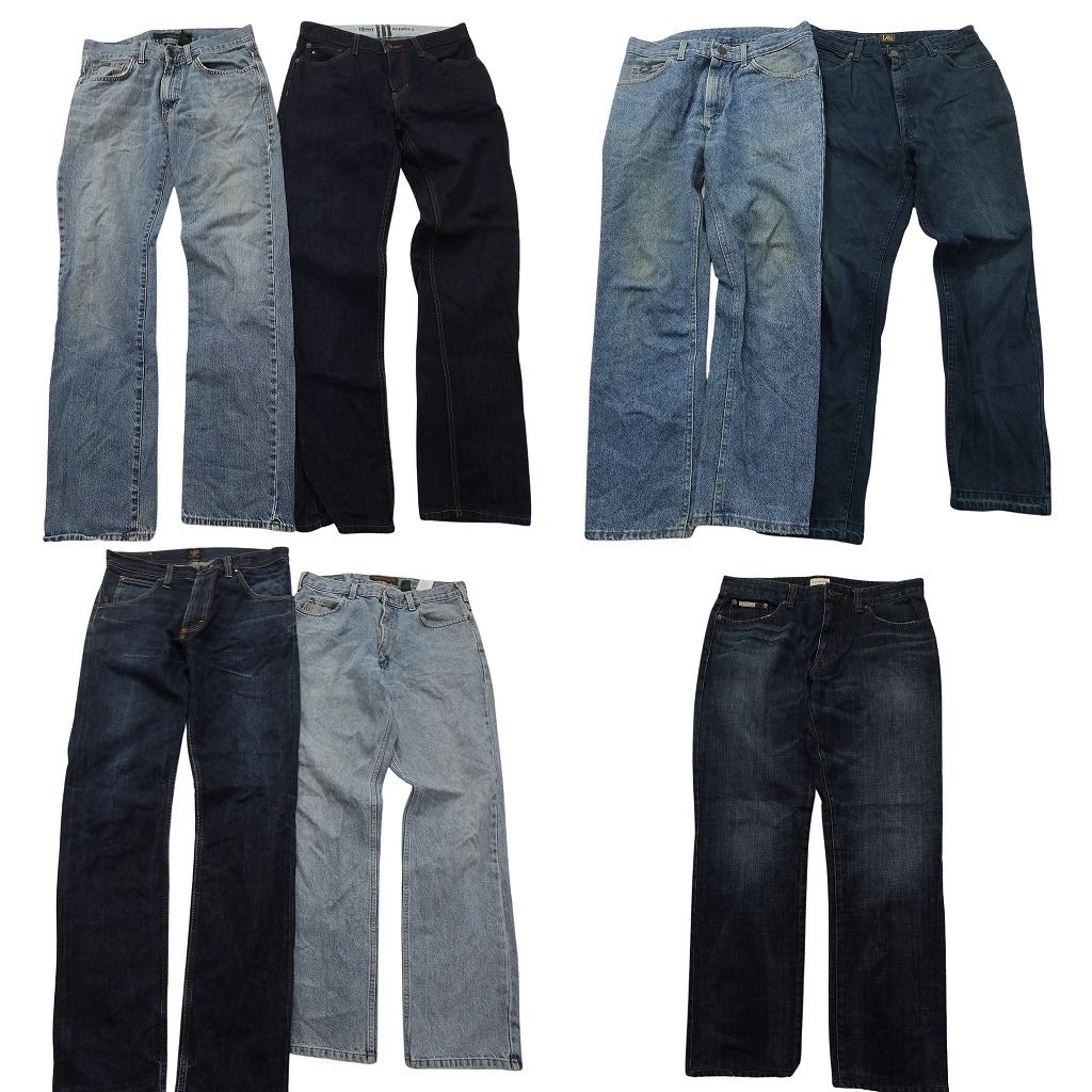 古着卸 ブランドmix デニム パンツ セット メンズ 34 33 32 31 30 LEE リー カルバンクライン ティンバーランド 古着 ND 0204