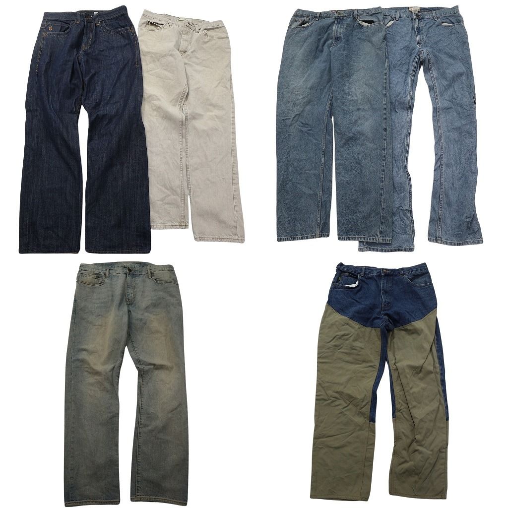 古着卸 ブランドmix デニム パンツ セット メンズ 36 チャップス カベラス ギャップ リーLEE 古着 ND 0203