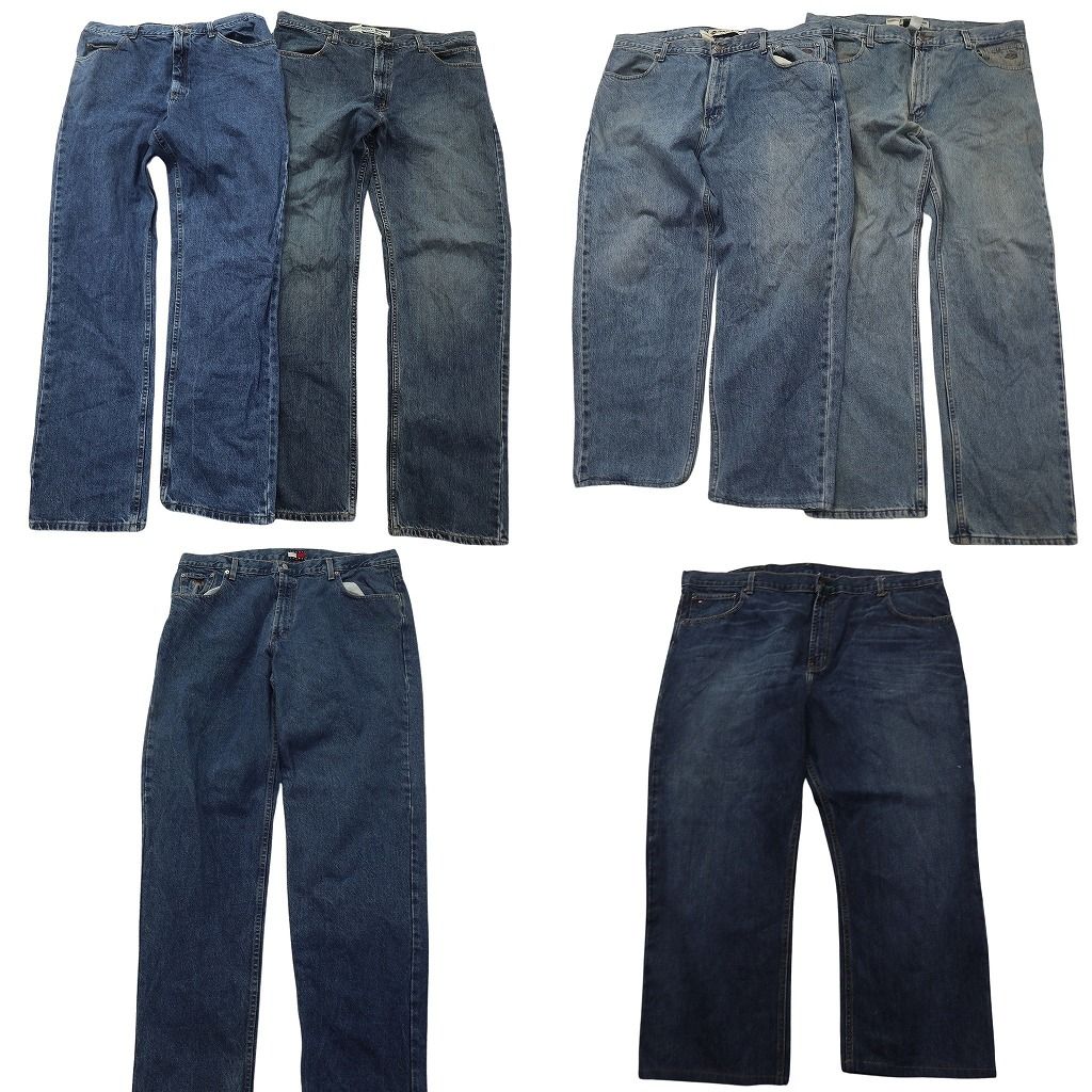 古着卸 ブランドmix デニム パンツ セット メンズ 44 |42 |40 トミー フラッグタグ リー LEE ハーレーダビッドソン 古着 ND 0201