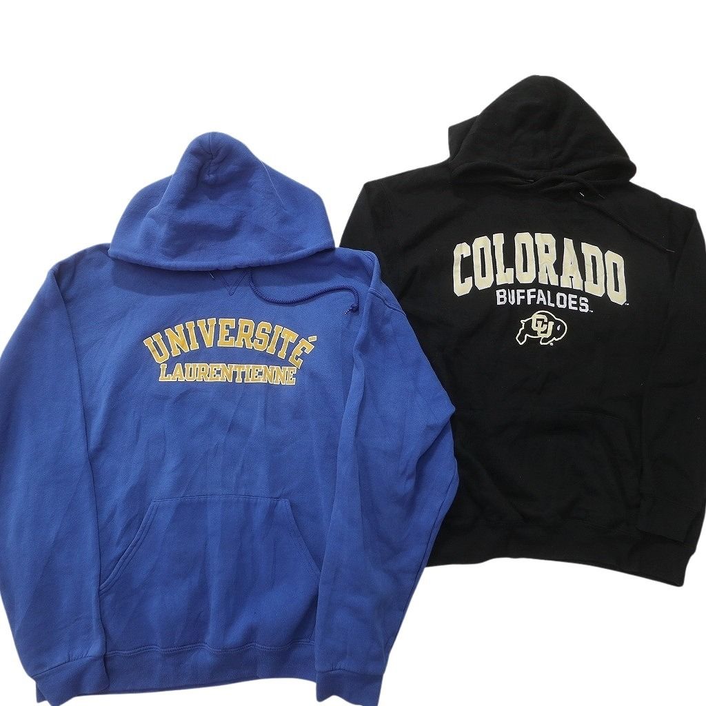 古着卸 まとめ売り カレッジ風 スウェット セット メンズ XL 三段ロゴ アーチロゴ フーディー 古着 ND 0256