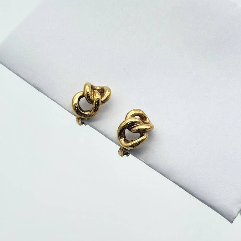 美品 Dior ツイスト イヤリング ゴールド クリスチャン ディオール