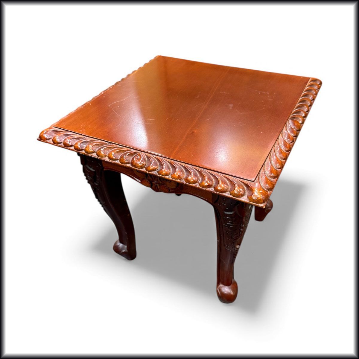 ◇スツール◇ヴィンテージ調 サイドテーブル 猫脚デザイン 中古 - メルカリ