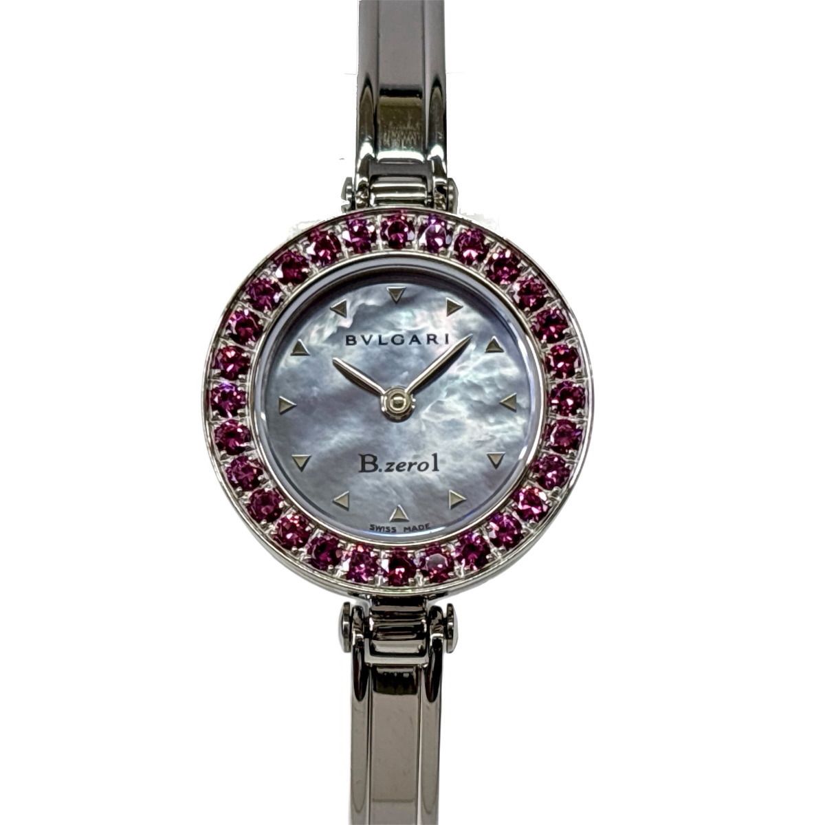 BVLGARI ブルガリ B ZERO 1 バングルウォッチ ロードライトガーネット 腕時計 ブルガリブルガリ レディース クオーツ