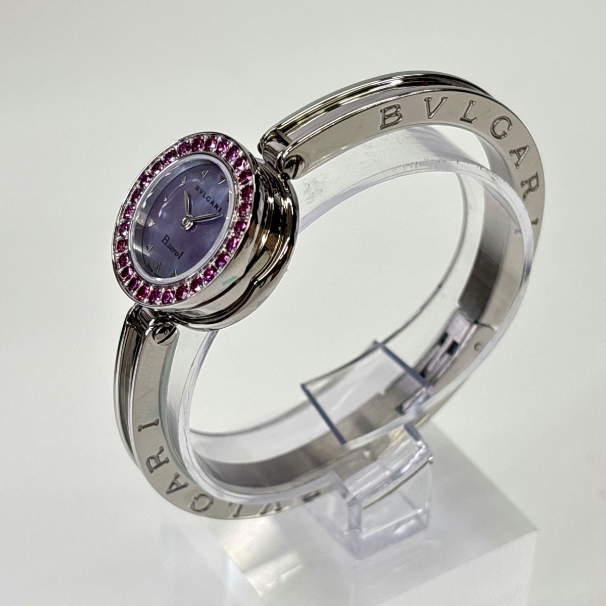 BVLGARI ブルガリ B-ZERO 1 バングルウォッチ ロードライトガーネット 腕時計 ブルガリブルガリ レディース クオーツ