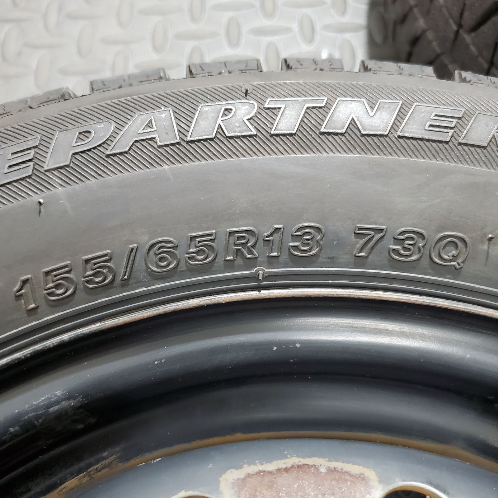  19年製 155 65 R 13 ブリヂストン アイスパートナー2 ホンダ ライフ JB 5 ゼスト ザッツ スタッドレスタイヤ 1302 13インチ タイヤ ホイールセット