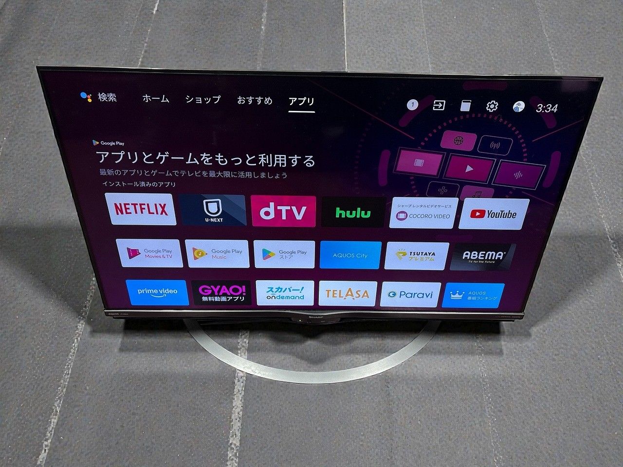 SHARP シャープ アクオス 4 T C 40 AJ 1 V型 液晶テレビ K Android TV