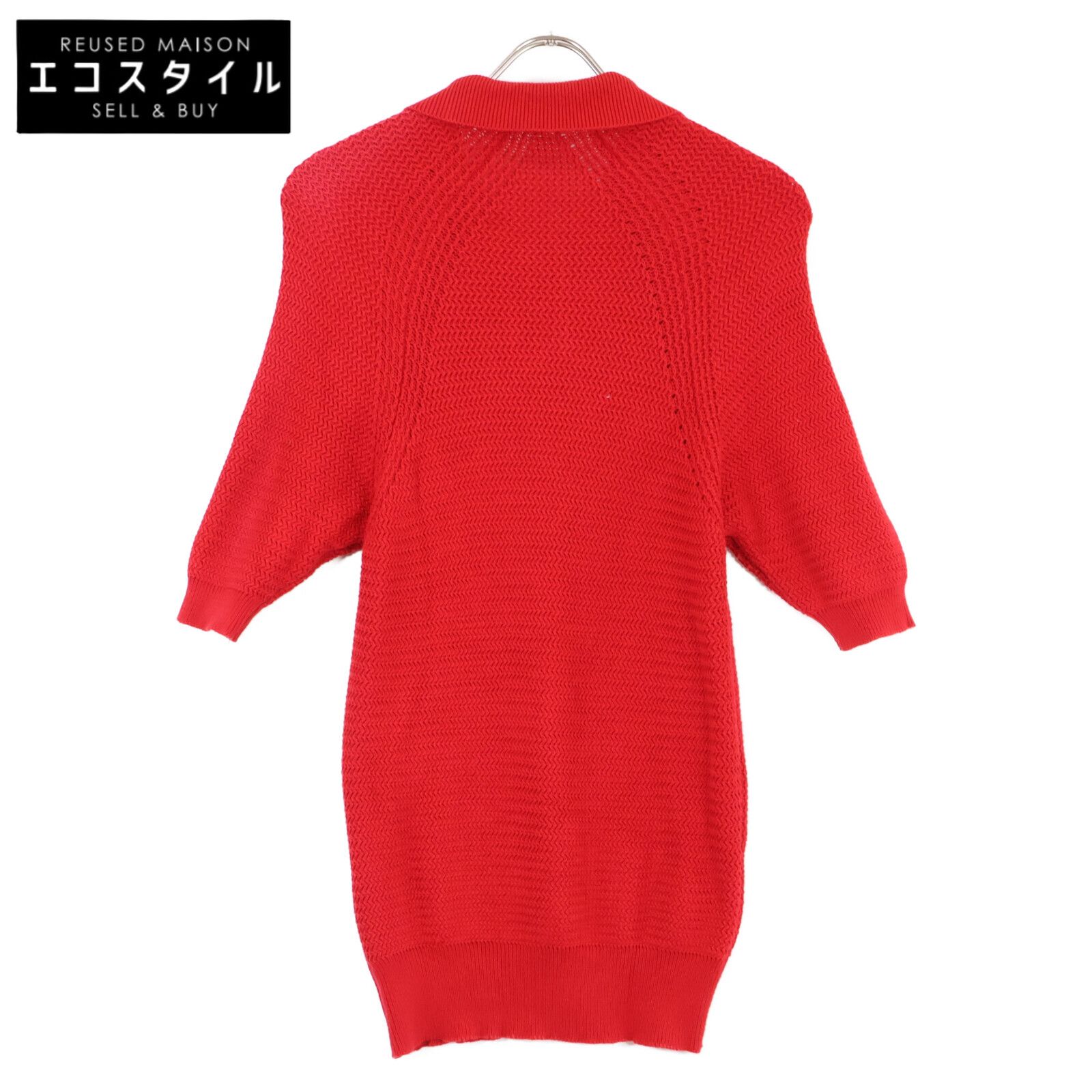 CHANEL シャネル スコットランド製 コットンニットポロ 0